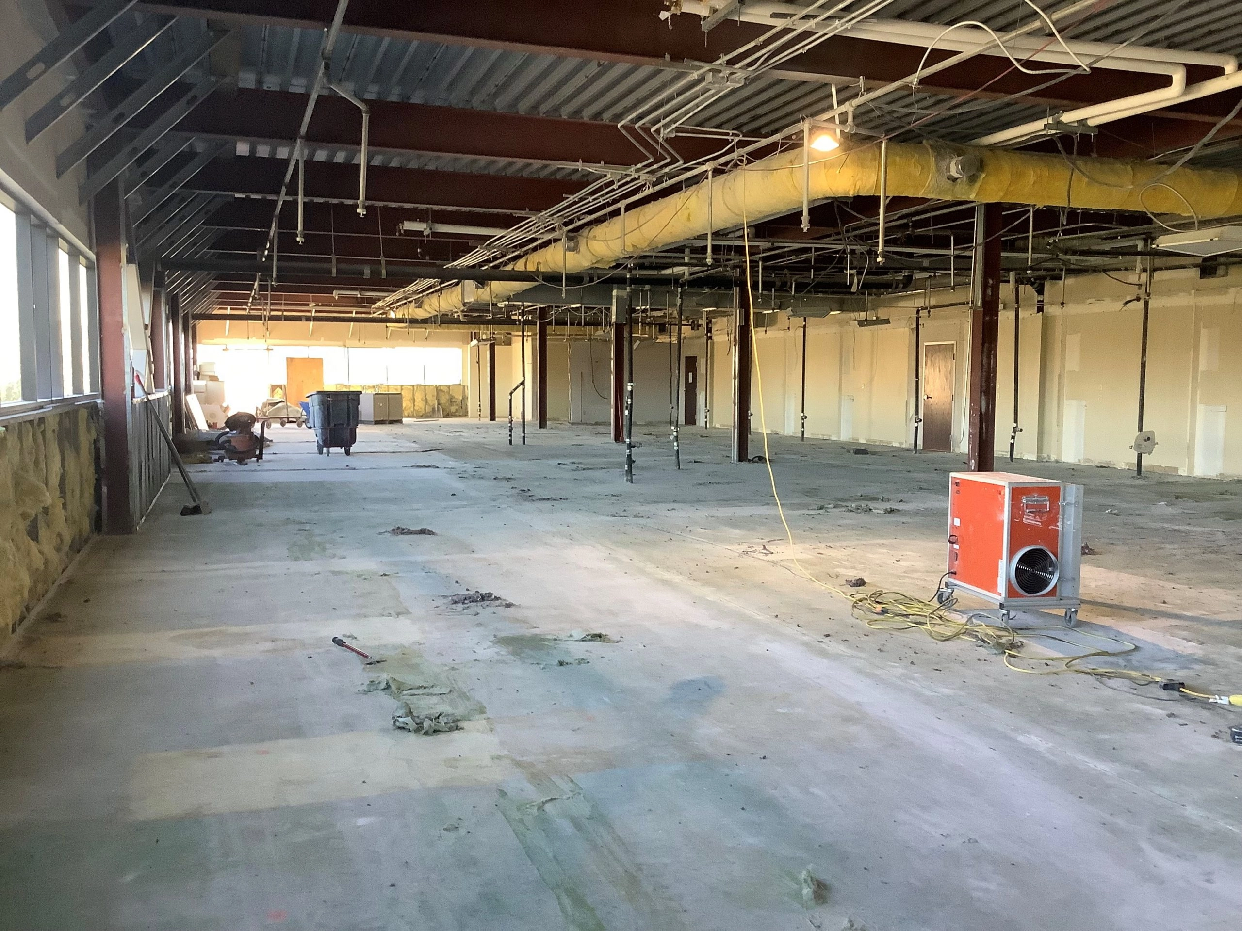 inside of an empty building