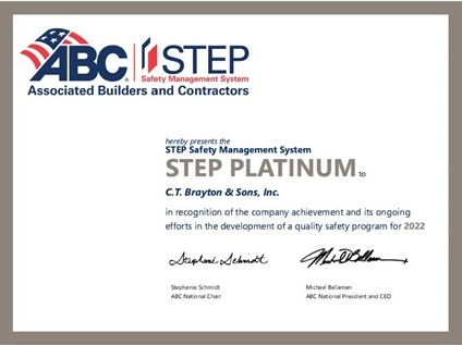 Associated Builders and Contractors certificate